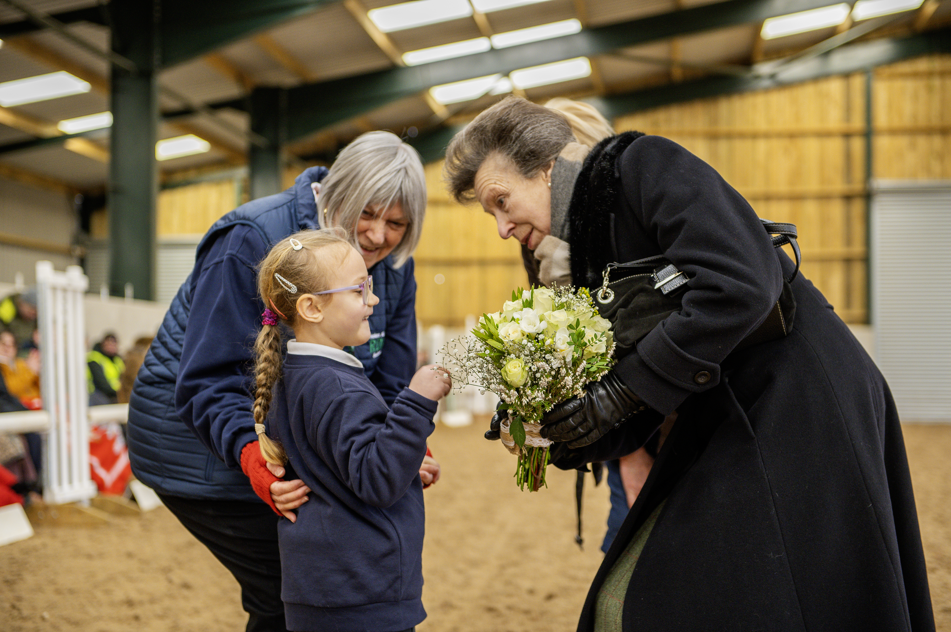 Her Royal Highness The Princess Royal greeting members of the Helen Atkin RDA
